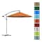 Pure Garden 10 Ft Offset Umbrella with Cross Base, Terracotta 50-LG1055 - alternate 2